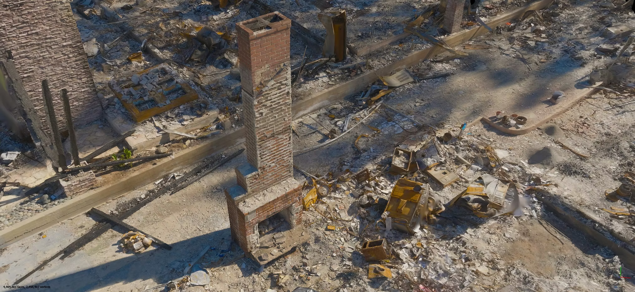 3D model — ultra high-resolution drone and DSLR photogrammetry